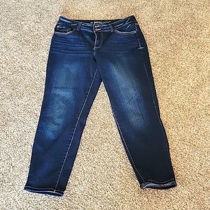 Maurices, large,midrise,dark blue jeans